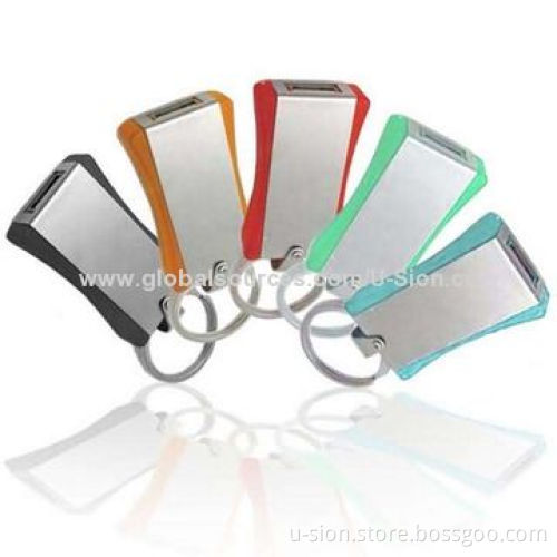 Hot sale Retractable metal USB flash drive with free logo, capacity from 512MB-64GB with keychain